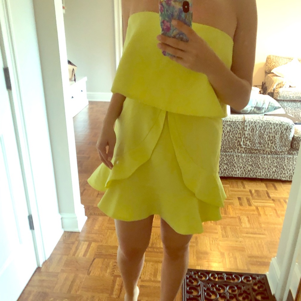 Do+Be Yellow Structured Dress - image 1